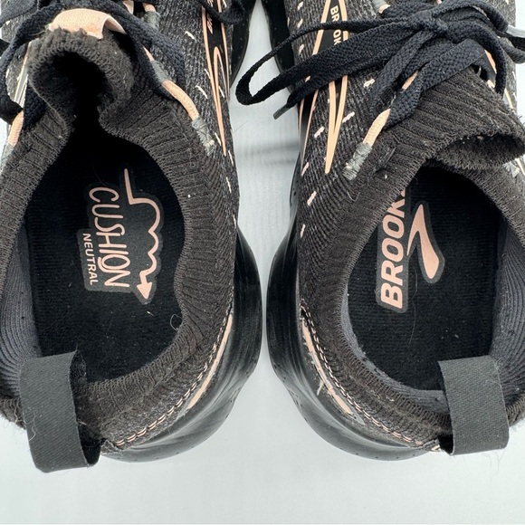 Brooks Black and Pink Athletic Shoes with Breathable Mesh - Picture 3 of 6